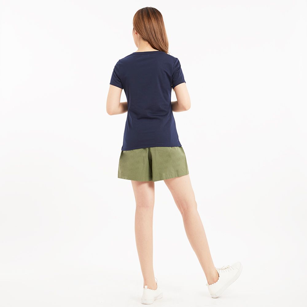 เสื้อยืดคอวีสีพื้น กรมท่า S