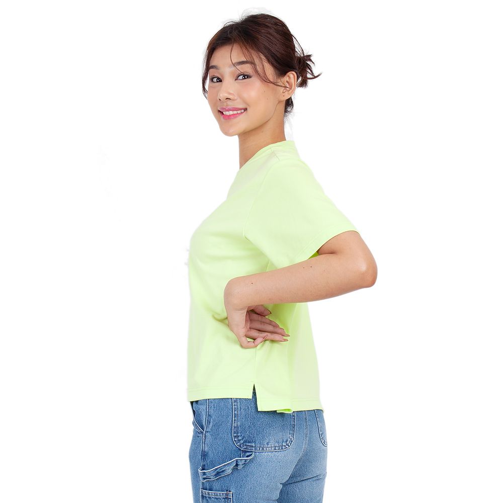 ME STYLE เสื้อยืดสีพื้น สีเขียว S