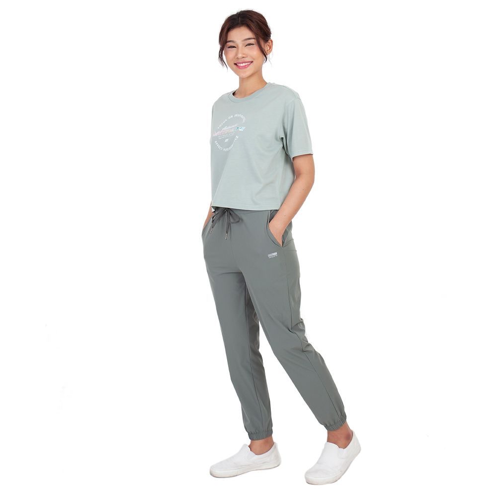 ME STYLE เสื้อยืดพิมพ์ลาย สีเขียว M