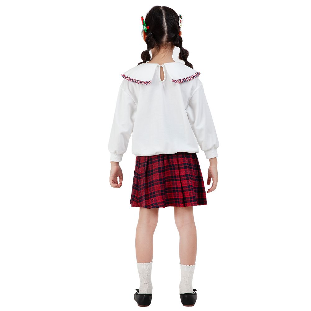 ME STYLE LONG SLEEVE T-SHIRT WITH PRINT OFF WHITE SIZE 7