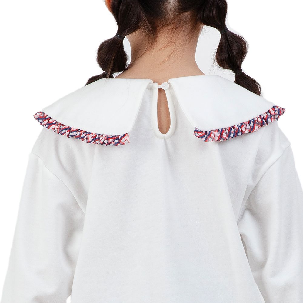 ME STYLE LONG SLEEVE T-SHIRT WITH PRINT OFF WHITE SIZE 7