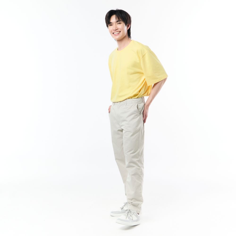 ME STYLE กางเกงขายาวมินิมอล สีเบจ ไซซ์ 36