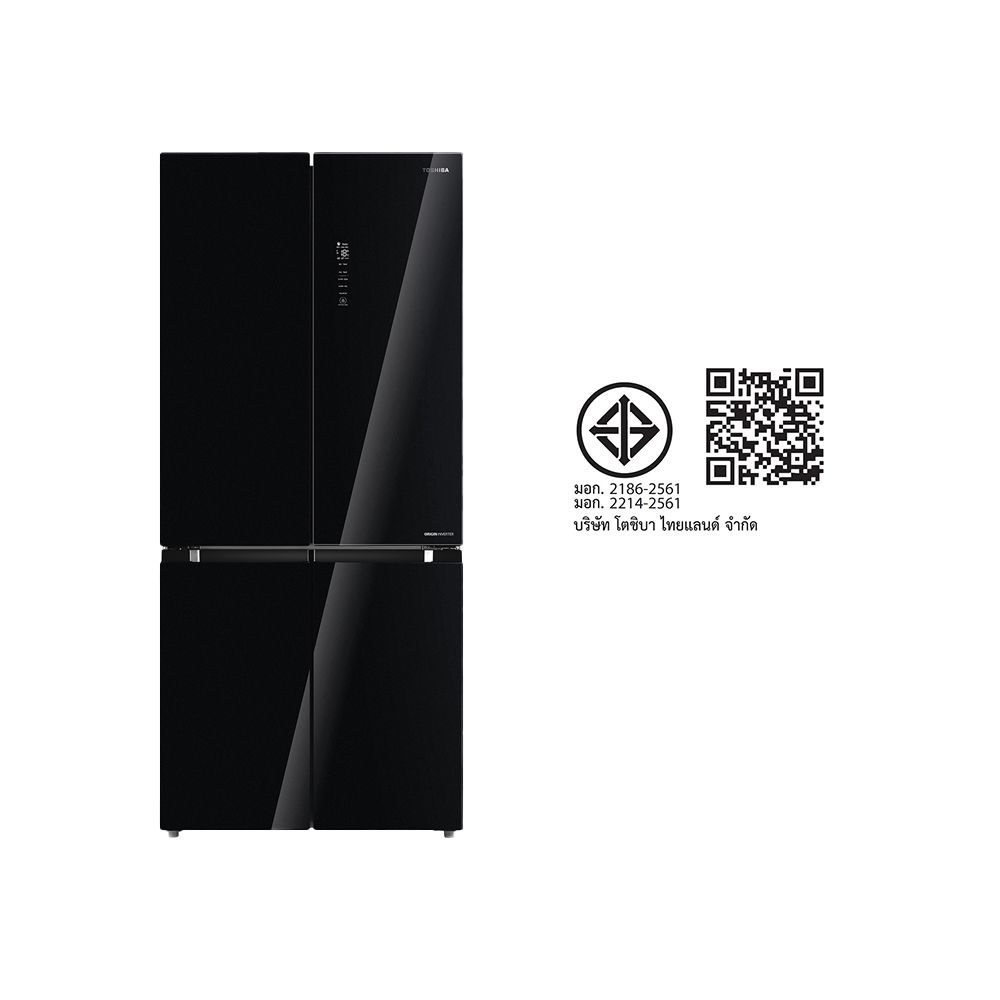 TOSHIBA MULTI-DOOR REFRIGERATOR 18Q GR-RF610WE-PGT BLACK