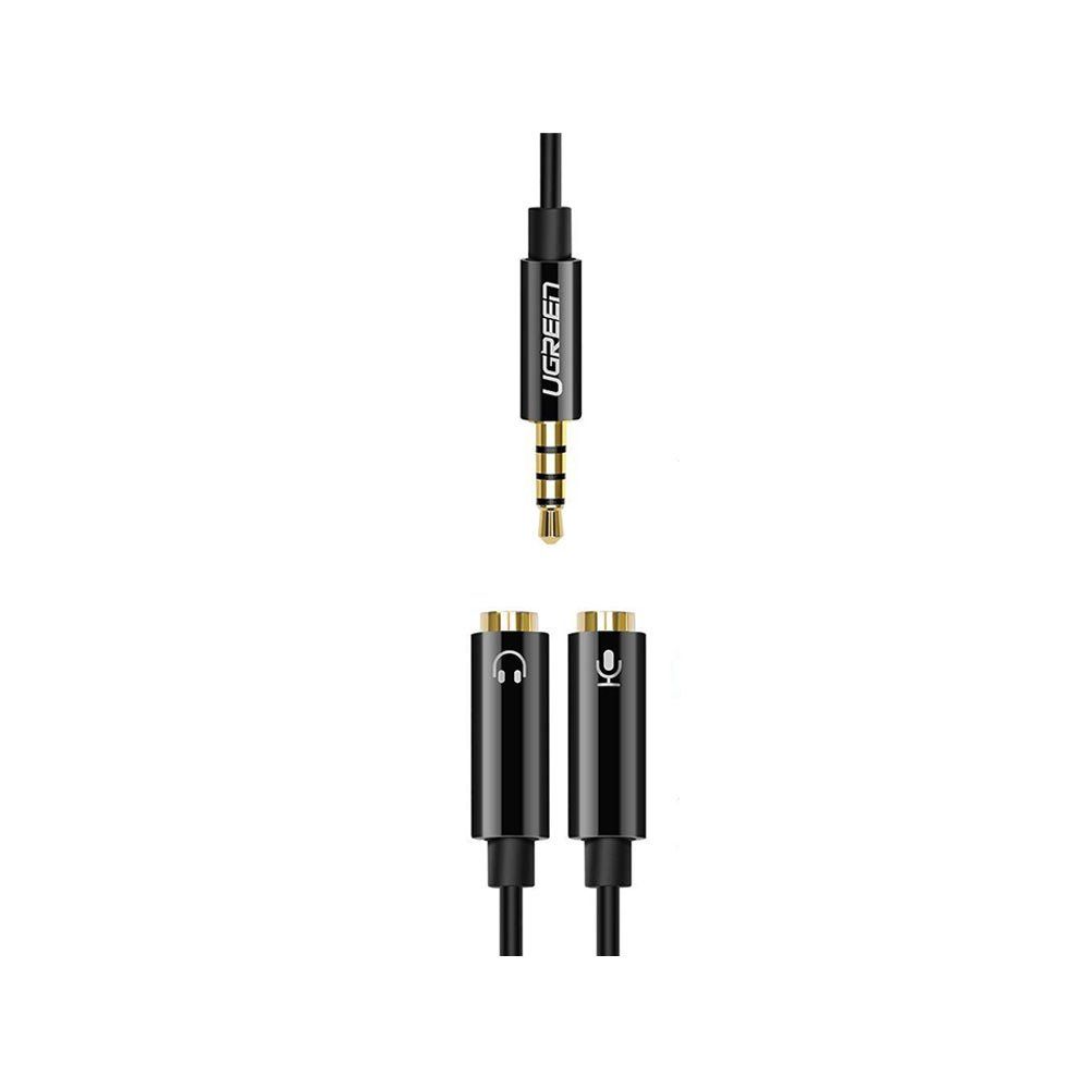 UGREEN สายAUX 3.5MM M TO F สีดำ