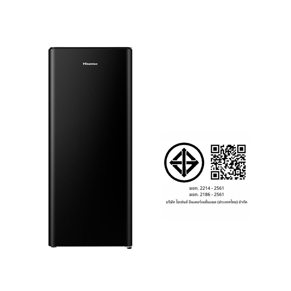HISENSE 1 DOOR REFRIGERATOR 5.5Q RR209D4TBN BLACK