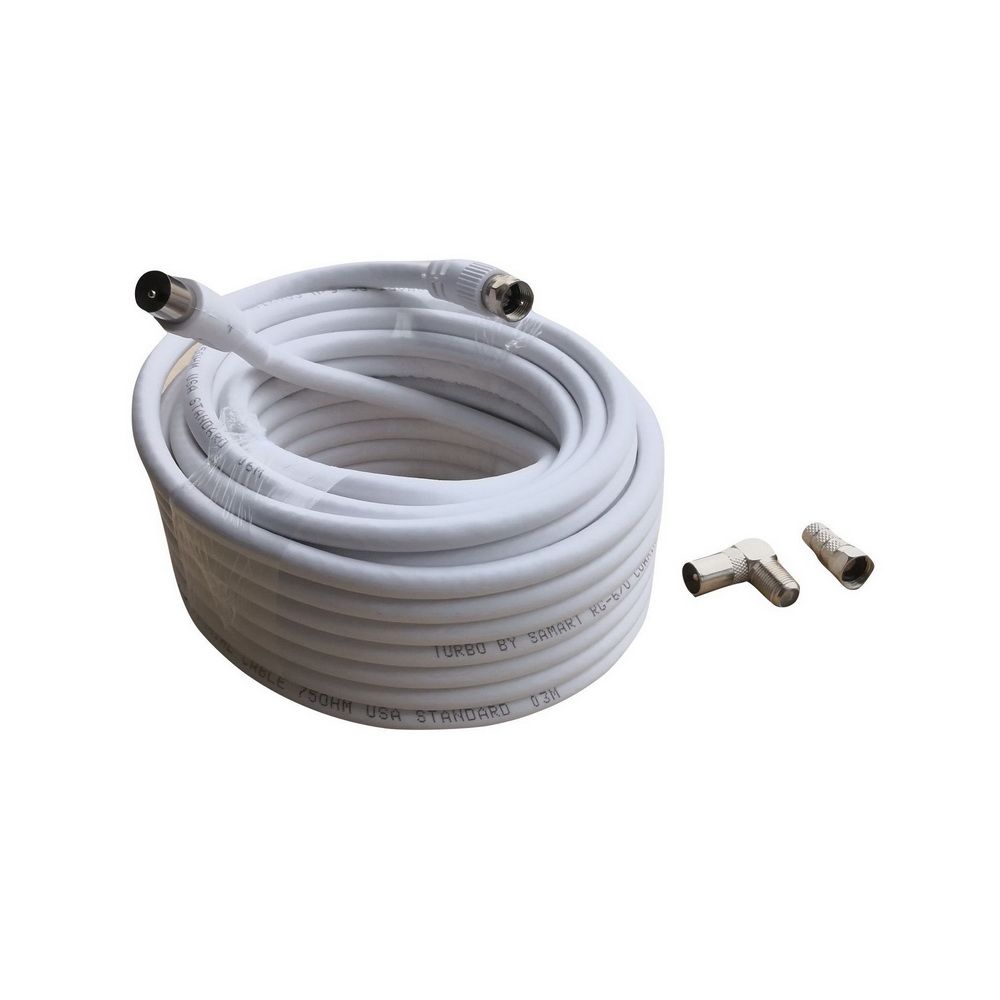 MOVADA TV ANTENNA CABLE MALE-MALE RG6 LENGTH 10M.