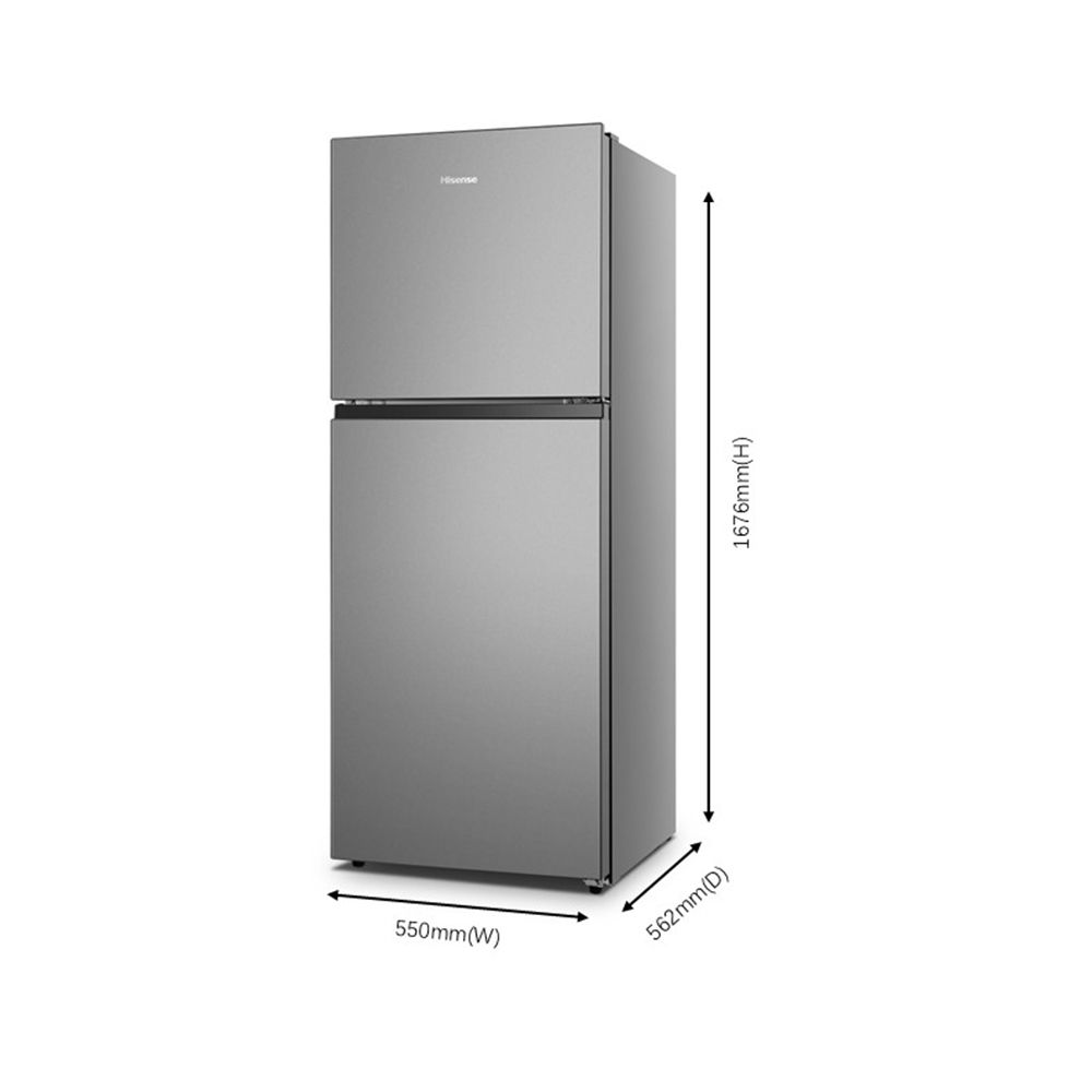 HISENSE 2-DOOR REFRIGERATOR 8.8Q RT308N4TGN SILVER