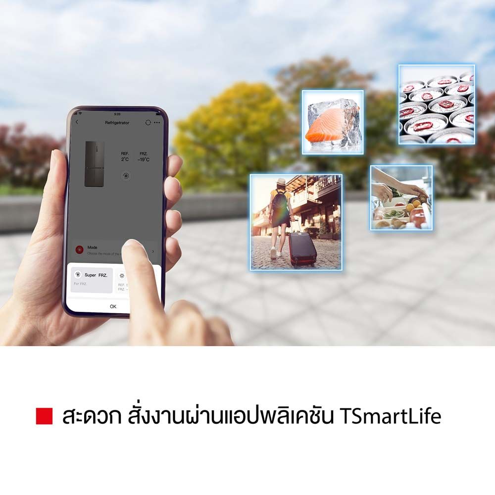 TOSHIBA ตู้เย็น 4 ประตู 17.8Q #GR-RF610WE-PMT