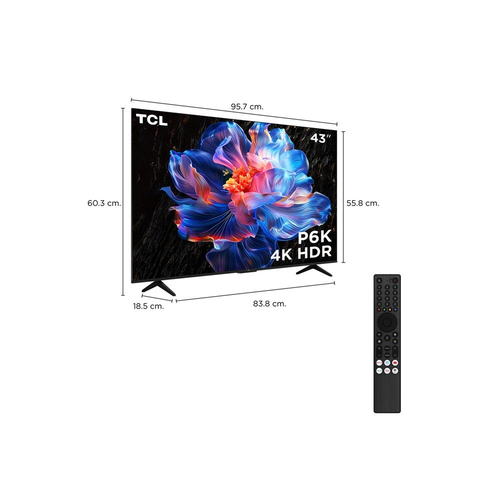 TCL UHD GOOGLE TV 43 INCH #43P6K