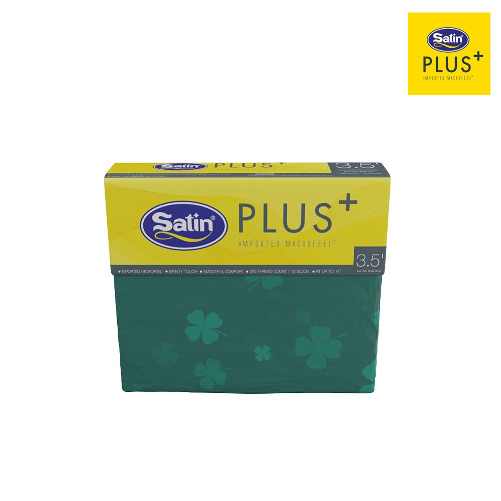 SATINPLUS BEDSHEET GREEN LK050 3.5 FT. 3 PCS.