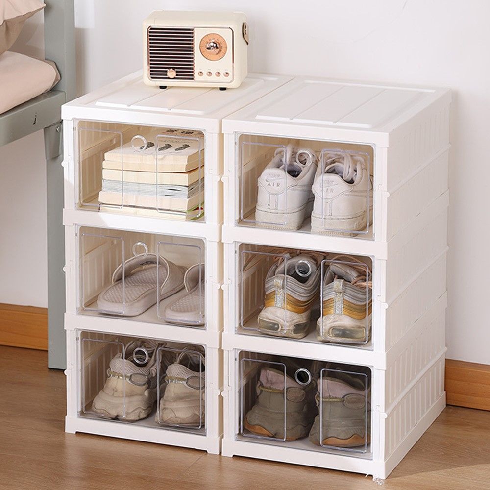PLASTIC SHOES BOX WHITE 3LAYERS