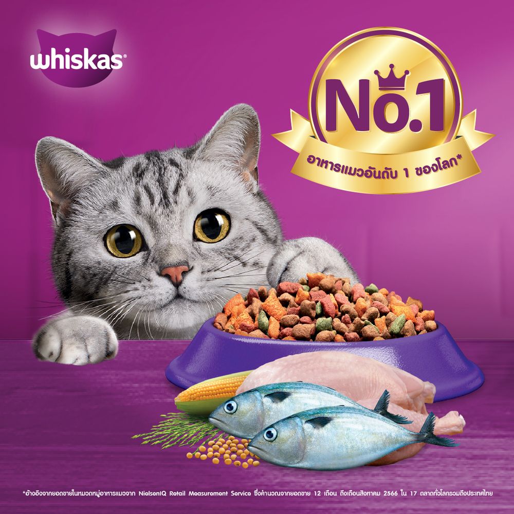 WHISKAS POCKET DRY CAT MACKERET 480 G.