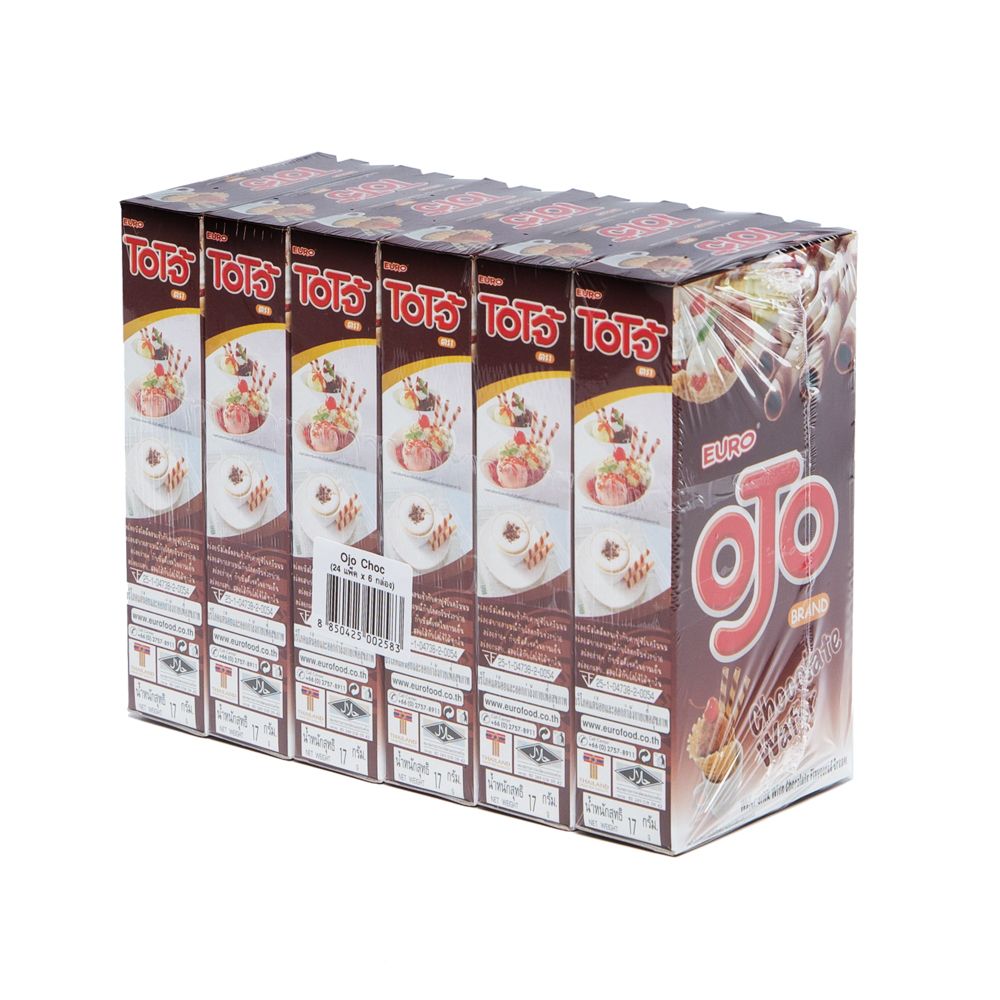 OJO WAFER STICK WITH CHOCOLATE CREAM20X6