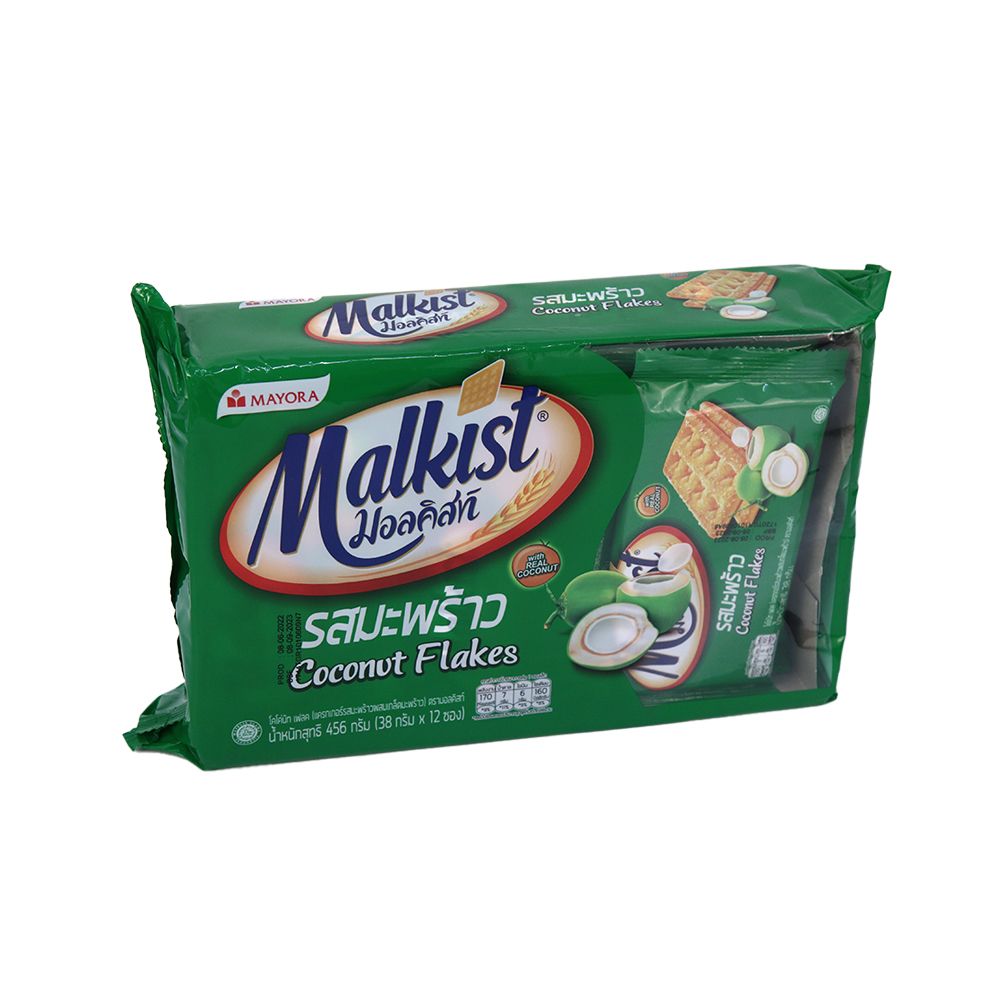 MALKIST CRACKERS COCONUT 38 G. X12