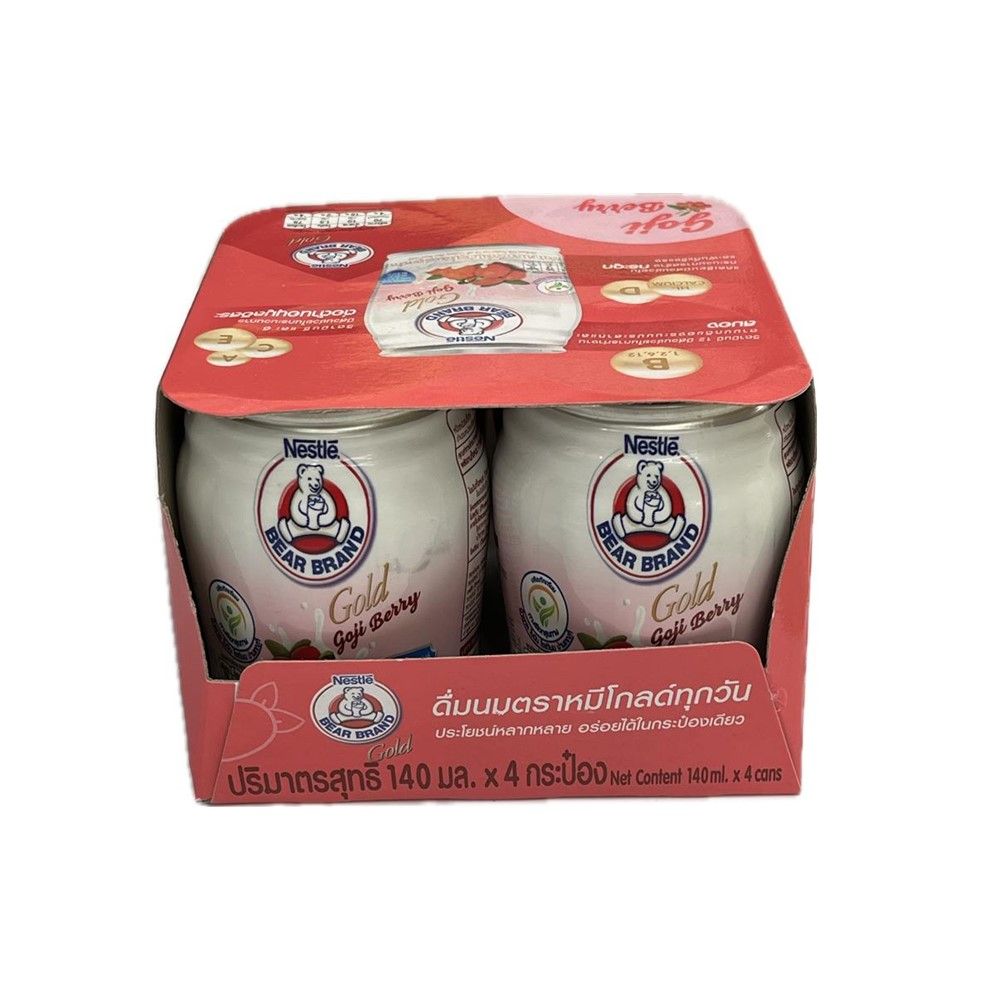 BEAR BRAND GOLD GOJI BERRY 140 ML PACK 4