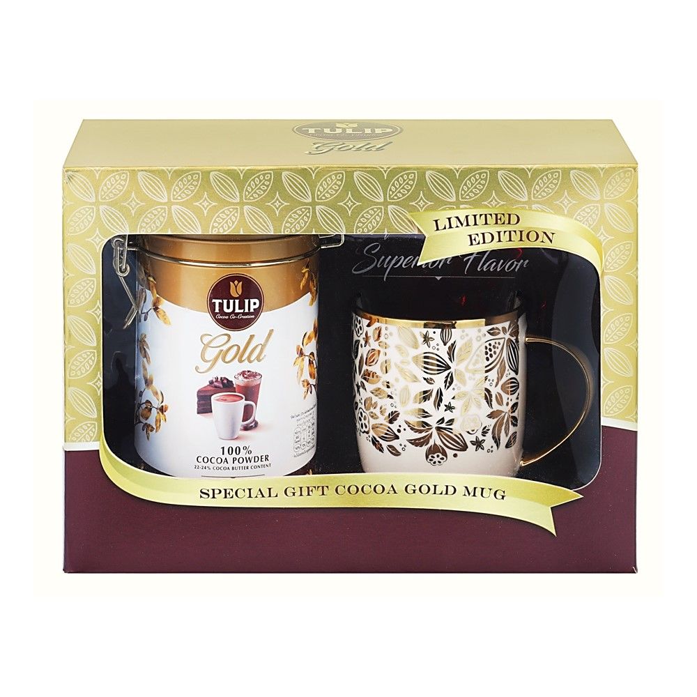 TULIP GOLD COCOA GIFT SET 200G.